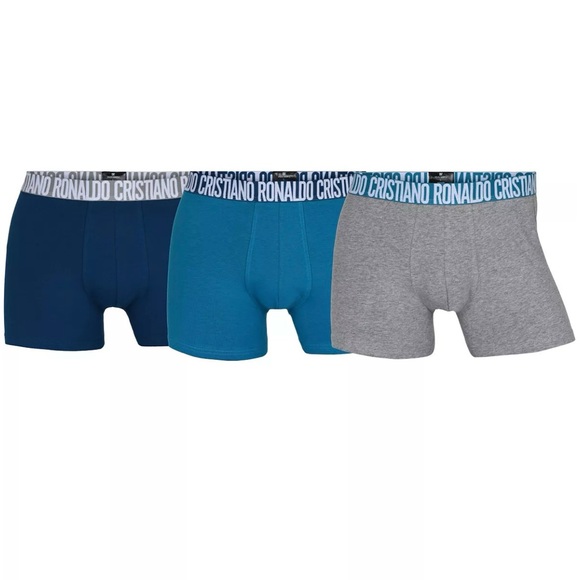 🩵💙🩶CR7 Cristiano Ronaldo Men’s Essential Trunk-3p- Multi-L-NWT - Picture 2 of 14